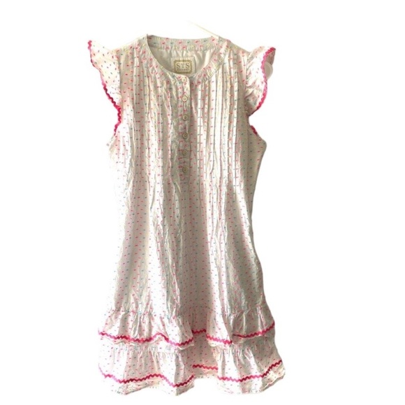Sail to Sable Dresses & Skirts - NWOT Sail to Sable dress Neon Clip Dot multi confetti with Pom Poms SZ Small.